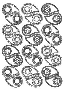 Various Paisley patterns