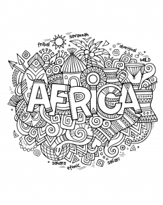 africa coloring pages