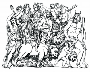 Dionysus Drawn By Tiger