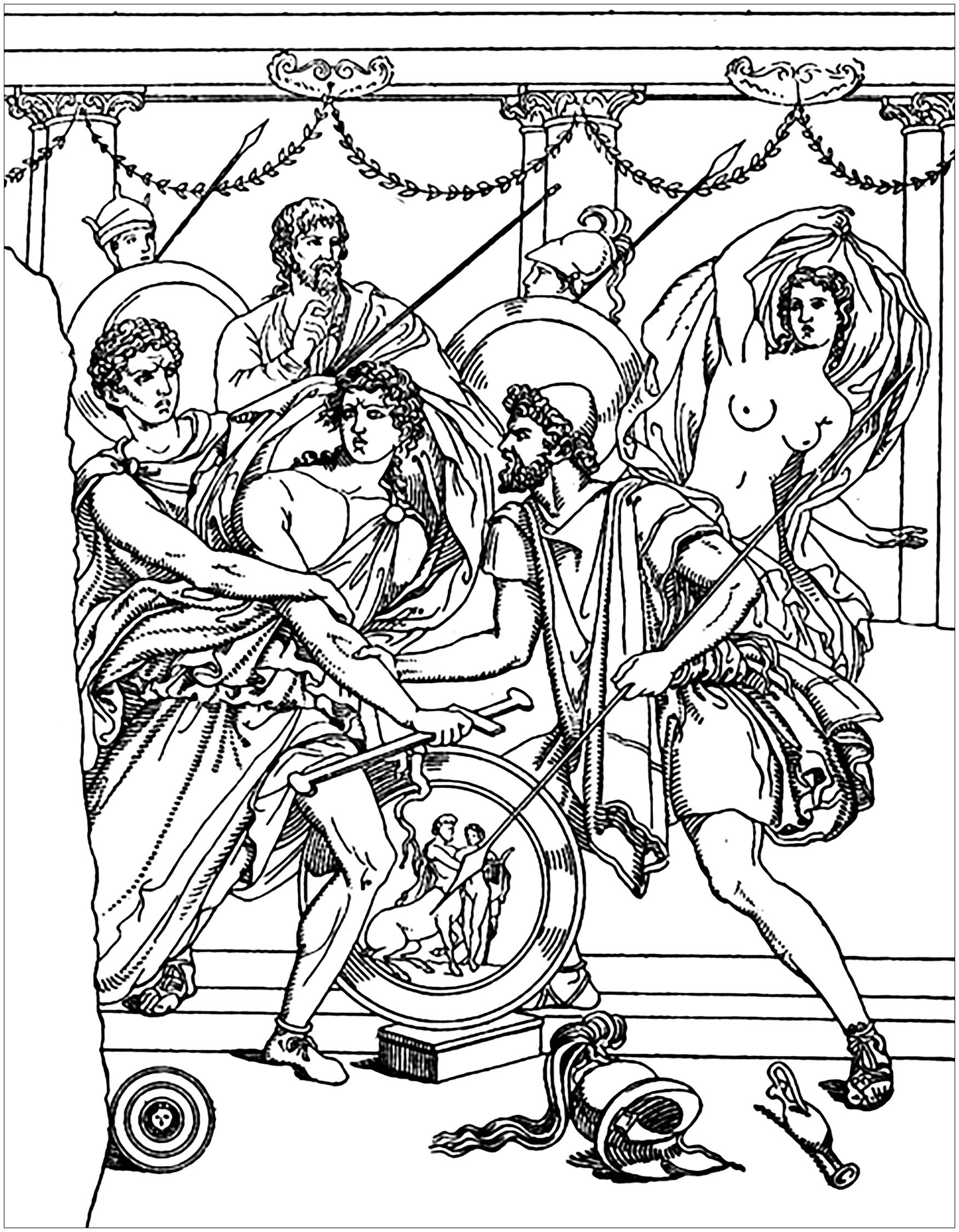 achilles coloring pages - photo #10