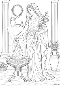 Hestia, Greek goddess of the hearth