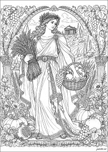 Demeter, Greek goddess of the harvest