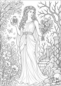 Persephone between spring and the underworld