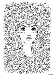 An enchanting floral portrait