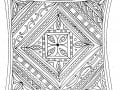 Hand Drawn Square Mandala