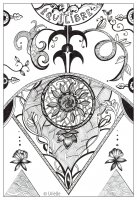 Coloring page adult urielle balance equilibre
