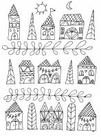 coloring-simple-houses