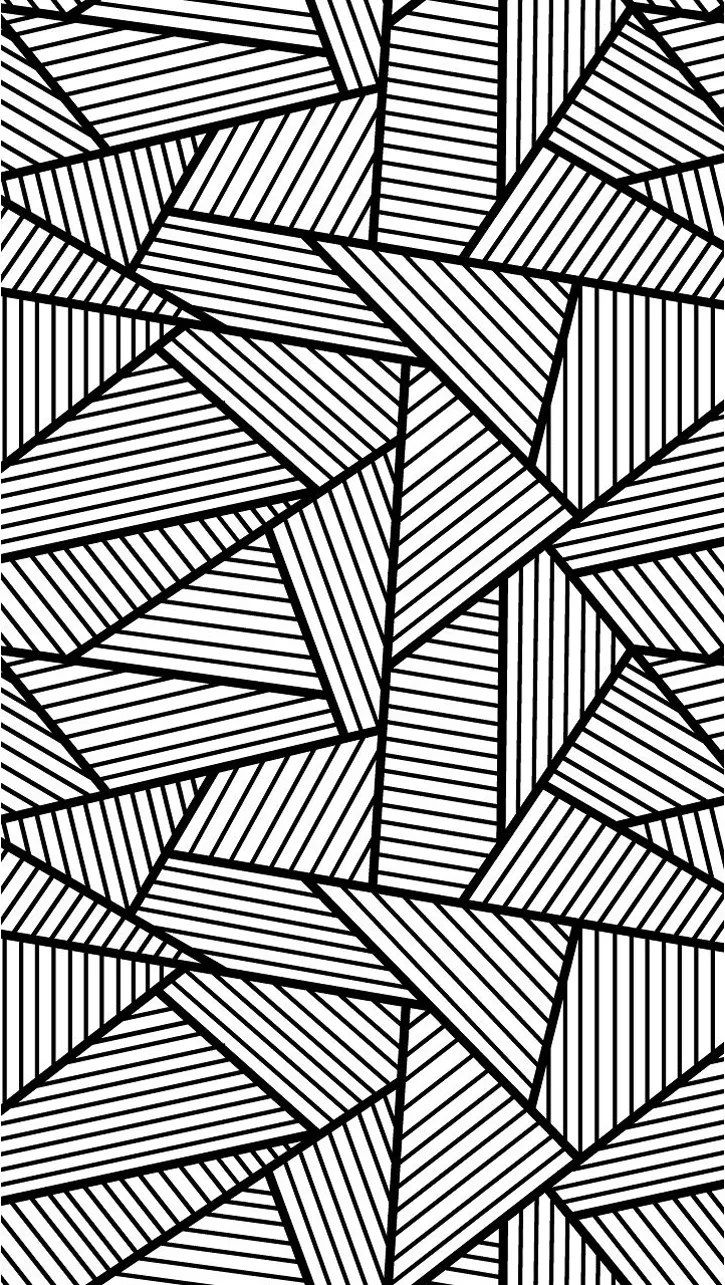 Collection of triangles and rectangle (Printable Anti-stress / Zen Coloring Page for adults)