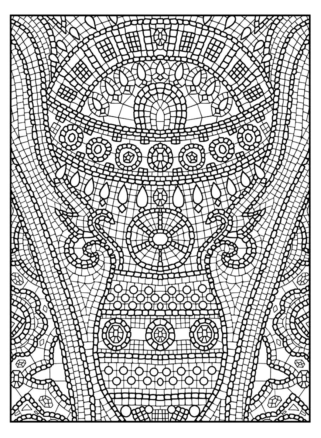 Zen anti stress to print - 11 - Image with : Calm down, Mosaic