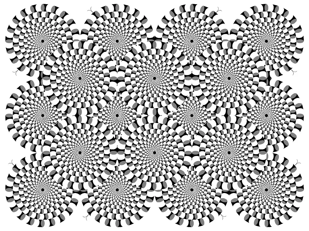 Zen Optical illusion (Printable Anti-stress / Zen Coloring Page for adults)