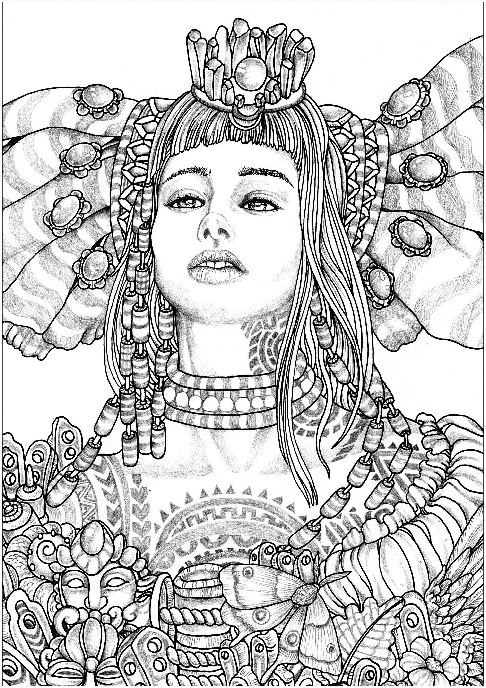 Woman - Coloring Pages for Adults