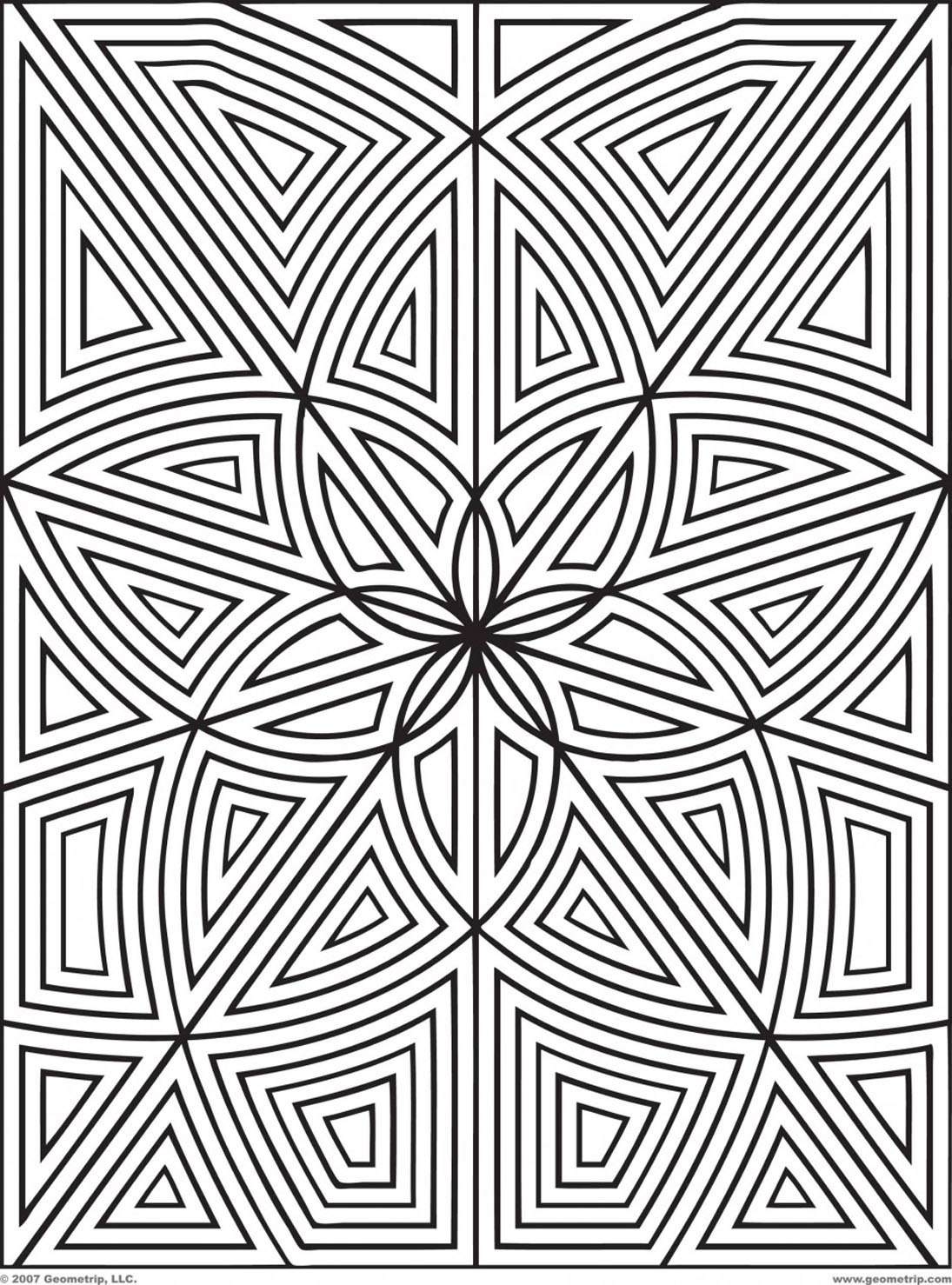 Maze zen flowers - Image with : Geometry, Symmetry