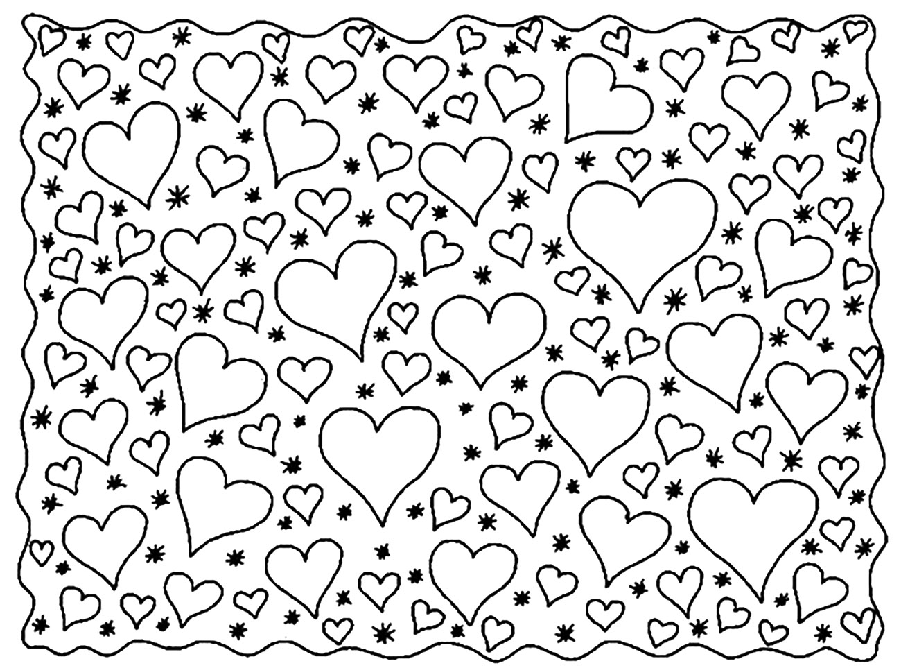 heart coloring pages for adults