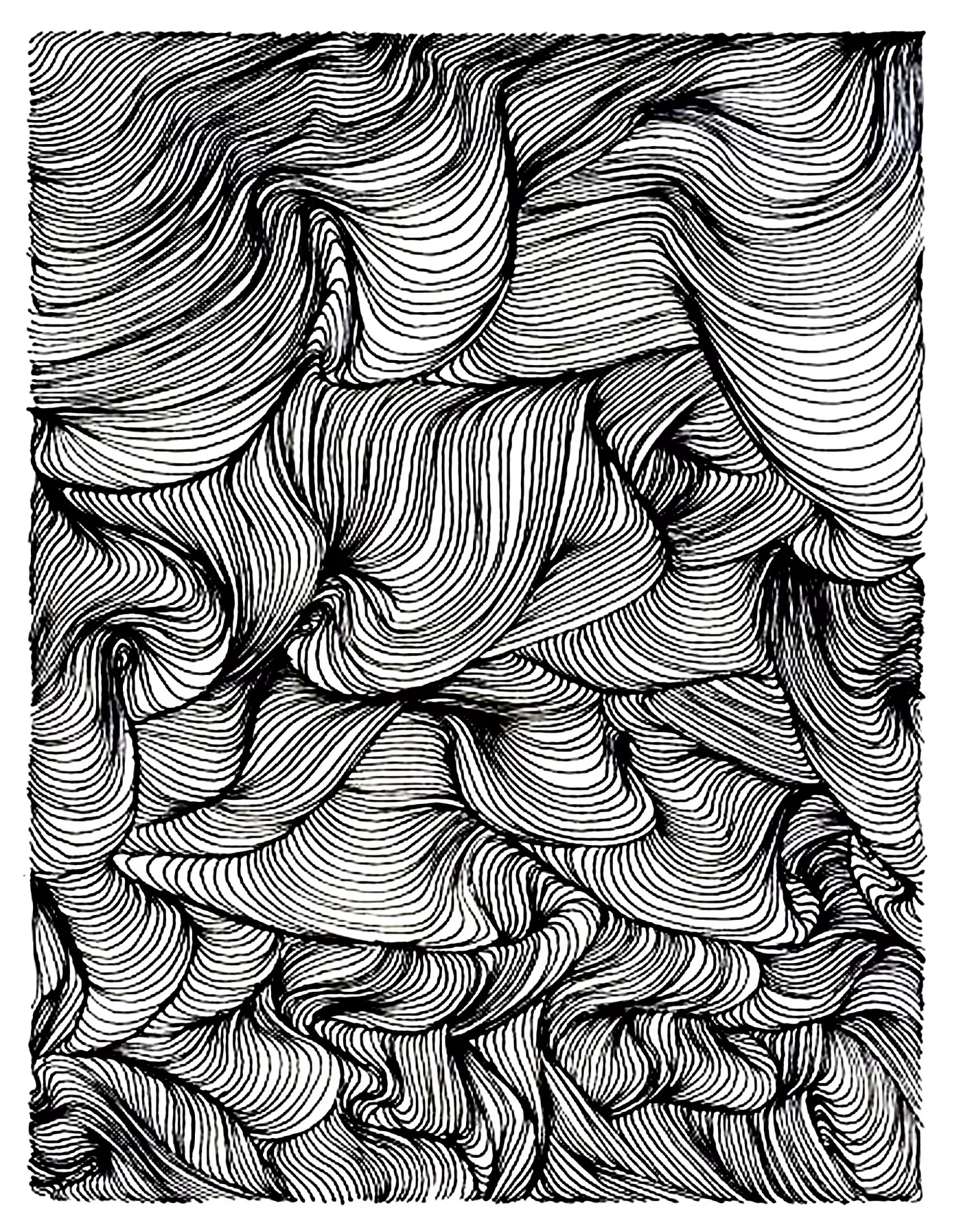 Vortex (Printable Anti-stress / Zen Coloring Page for adults)