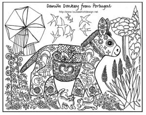 The donkey in his meadow