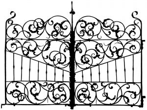 Coloring gate italy 17th century 2