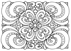 Symmetrical illustration (Anti-stress / Zen Coloring Page)