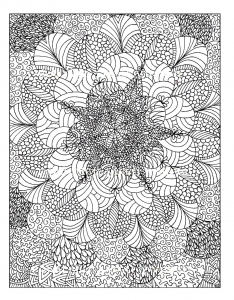 Irregular circles (Anti-stress / Zen Coloring Page)