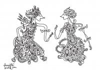 coloring-adult-javanese-doll-7 (Anti-stress / Zen Coloring Page)