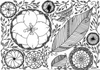 Springtime (Anti-stress / Zen Coloring Page)