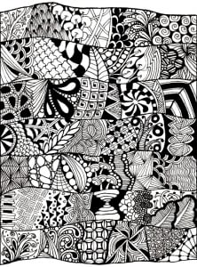 coloring-adult-zen-anti-stress-abstract-to-print (Anti-stress / Zen Coloring Page)
