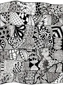Zen anti stress abstract to print