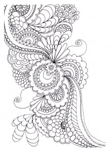 coloring-adult-zen-anti-stress-to-print-drawing-flowers (Anti-stress / Zen Coloring Page)