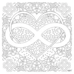 Infinity symbol and numerous motifs