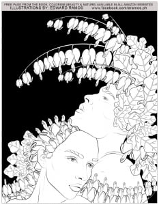 Illustration from the book Colorism - Beauty & Nature by Edward Ramos - 14 (Anti-stress / Zen Coloring Page)