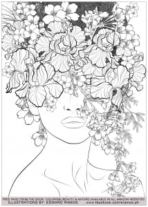 Illustration from the book Colorism - Beauty & Nature by Edward Ramos - 7 (Anti-stress / Zen Coloring Page)