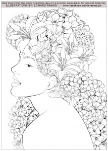 Illustration from the book Colorism - Beauty & Nature by Edward Ramos - 8 (Anti-stress / Zen Coloring Page)