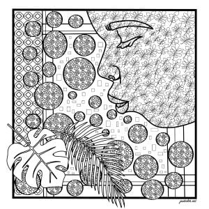 The breath (Anti-stress / Zen Coloring Page)