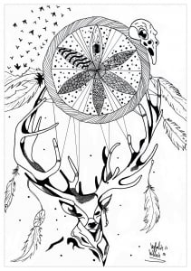 Deer & dreamcatcher