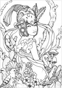 Imahination - 2 (Anti-stress / Zen Coloring Page)