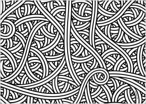 Intertwined Lines (Anti-stress / Zen Coloring Page)