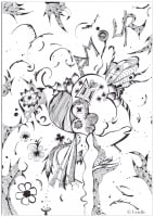 Love (Anti-stress / Zen Coloring Page)