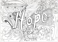 coloring-pages-adults-hope (Anti-stress / Zen Coloring Page)