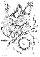 I'm posed and serene (Anti-stress / Zen Coloring Page)
