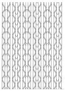 Relaxing lines (Anti-stress / Zen Coloring Page)