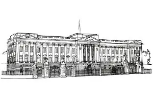 Buckingham palace illustration 1820