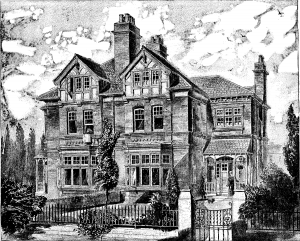 Ancient House Drawing Vintage