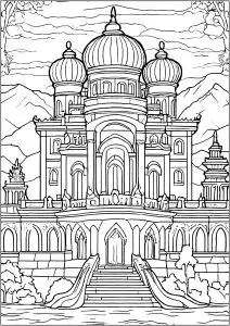 Imaginary Indian palace