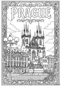 Old Town Square and St. Agnes Church in Prague