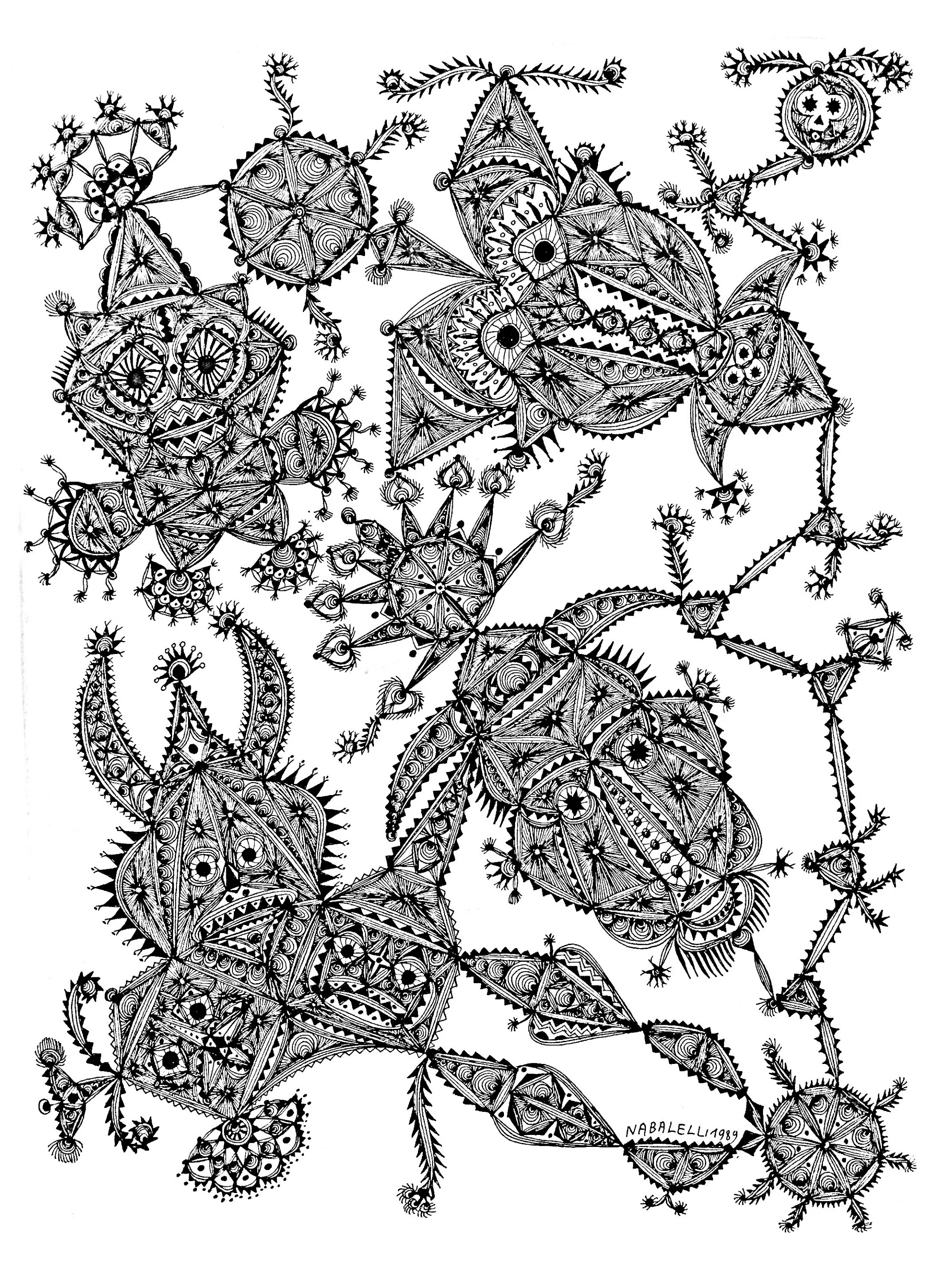 Art brut marc lamy - 2 (Printable Coloring Page for adults)