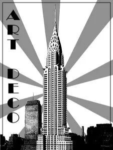 Art deco chrysler building new york