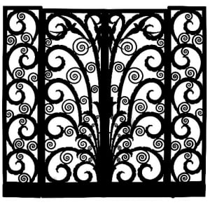 Grille Entree Fer Art Deco