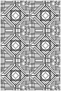 Art deco complex pattern