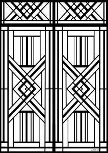 Art déco door in paris