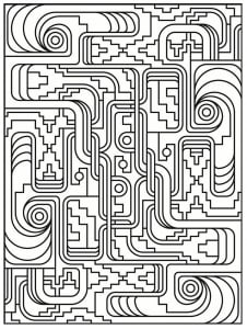 coloring-art-deco-simple-pattern