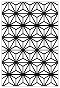 Printable Art Deco Coloring Page for adults : Geometric-patterns-art-deco-10